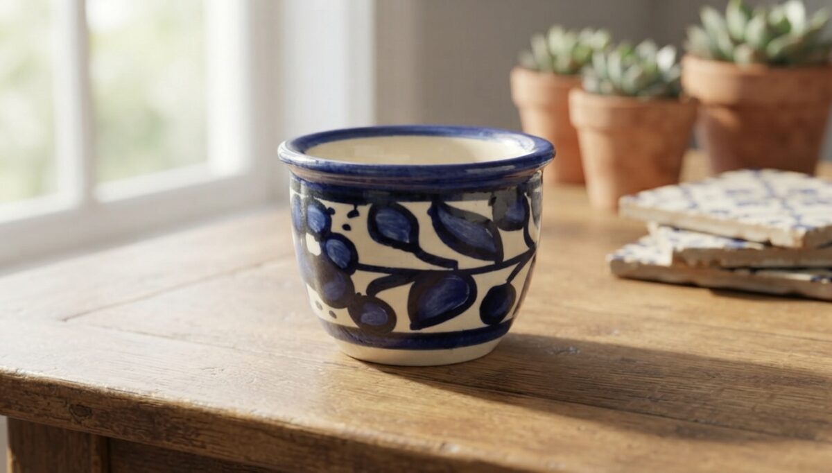 Espresso/Arabic Coffee Cup Blue and White