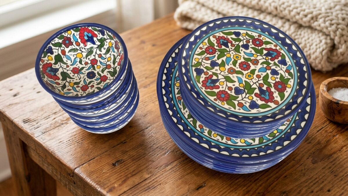 Set of 18 Dinner Plates Classic Pattern